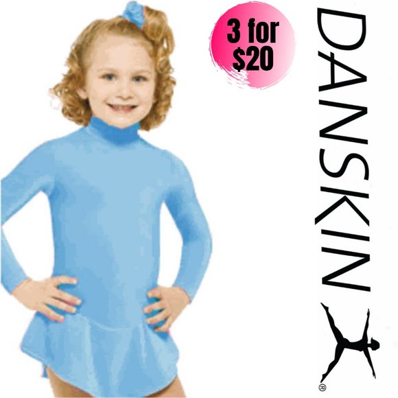 Danskin Other - 3/$20 Danskin Long Sleeve Turtleneck Leotard Dress